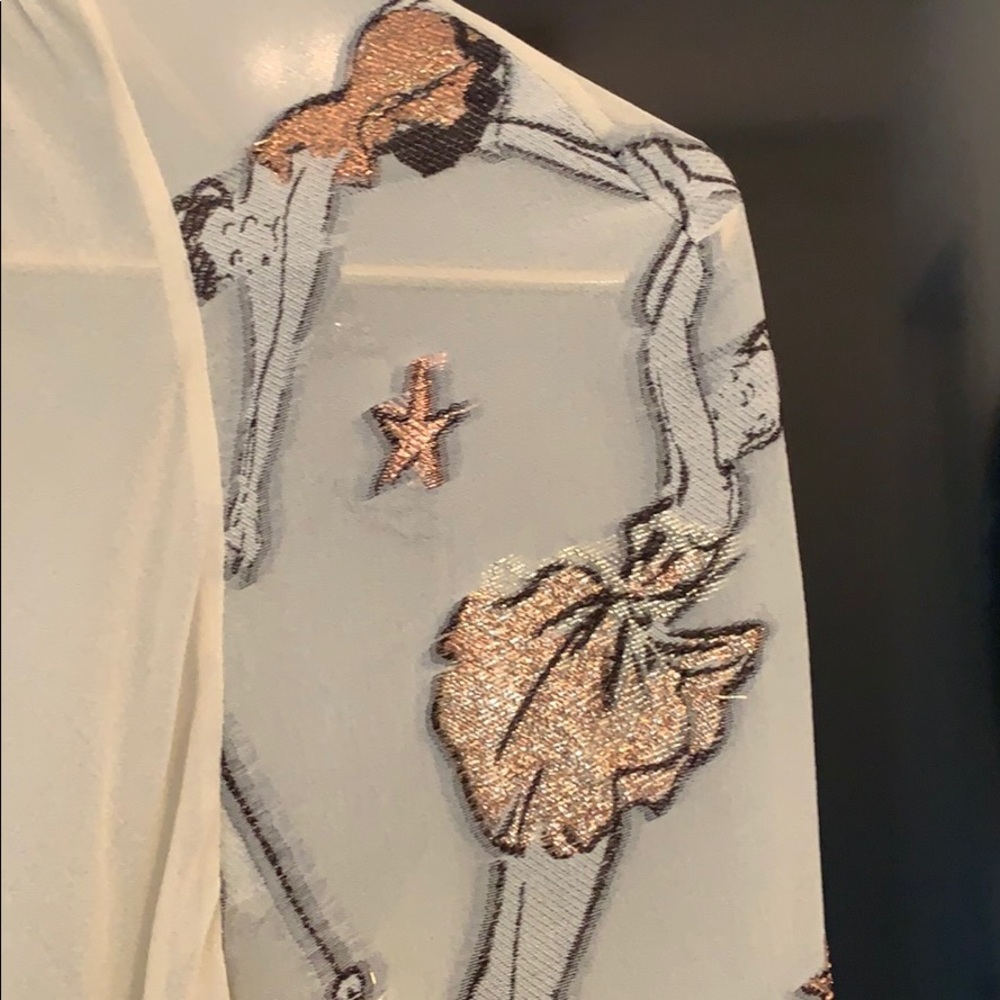 Hermes sheer blouse with embroidery - Picture 5 of 5